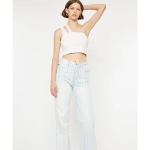 KanCan Natalia Ultra High Rise Trouser Wide Leg 90s Flare Jeans Sz 11 / 29